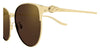 Cartier CT0632SA #colour_gold/brown with gold flash mirror