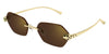 Cartier CT0636S #colour_gold/brown with gold flash mirror