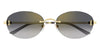 Cartier CT0642SA #colour_gold/grey gradient with gold flash mirror
