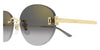 Cartier CT0642SA #colour_gold/grey gradient with gold flash mirror