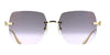 Cartier Panthere CT0549S #colour_shiny gold/grey to clear gradient with bronze mirror