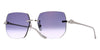 Cartier Panthere CT0549S #colour_shiny silver/grey to clear gradient with gold mirror