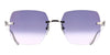 Cartier Panthere CT0549S #colour_shiny silver/grey to clear gradient with gold mirror