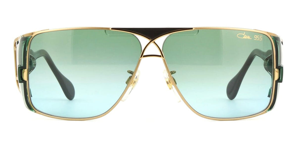 Cazal Legends 955 #colour_shiny gold with black/green gradient
