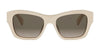 CELINE Triomphe CL40330U#colour_white-with-a-tone-on-tone-lacquered-ivory-logo-brown-gradient