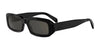 CELINE Triomphe CL40335I#colour_black-with-a-tone-on-tone-lacquered-black-logo-grey