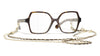 Chanel 3492 #colour_dark havana frame.clear blue light filter