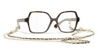 Chanel 3492 #colour_dark havana frame.clear blue light filter
