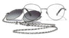 Chanel 4291 #colour_ruthenium frame./gradient grey (clip on) with clear blue-violet light filter lenses.