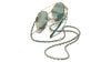 Chanel 4291 #colour_pale gold frame./solid green (clip on) with clear blue-violet light filter lenses.