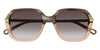 Chloe CH0204S #colour_grey havana to transparent brown/brown gradient
