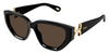 Chloe CH0235S #colour_black with gold/brown