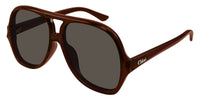 Chloe CH0289S#colour_shiny-crystal-dark-brown-brown