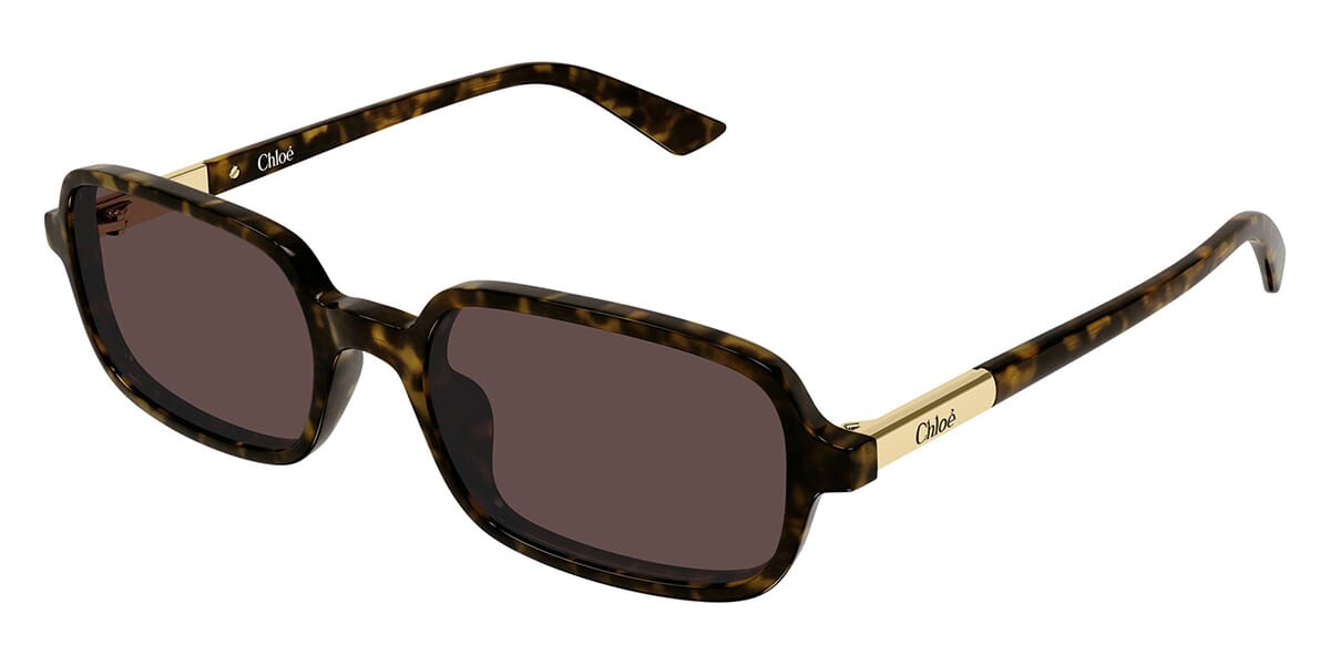 美品　Chloé ブラウン・トータス メガネ Chloe CH0363S Rectangle Sunglasses | Fashion Eyewear US