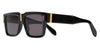 Cutler and Gross Flex GFLE 020 #colour_black with 24kt gold/grey with light white flash mirror