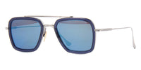 Dita Flight 006 7806 #colour_smoke grey crystal and black palladium/dark grey with blue mirror