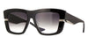 Dita Skaeri DTS428 #colour_shiny black and brushed silver/dark grey to clear gradient with detachable brushed silver mesh