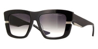 Dita Skaeri DTS428 #colour_shiny black and brushed silver/dark grey to clear gradient with detachable brushed silver mesh