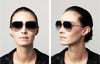 Dita Talon 23007 #colour_rose gold/dark grey to clear gradient with milky gold flash