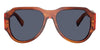 Dolce&Gabbana DG4504 #colour_striped ginger/dark blue polarised