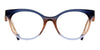 Face A Face FF Meryl 1 #colour_glittered blue crystal and orange crystal fade