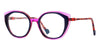 Face A Face FF Quartz 2 #colour_pink crystal with blue crystal and havana