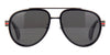 Gucci GG0447S #colour_black and dark ruthenium/grey polarised