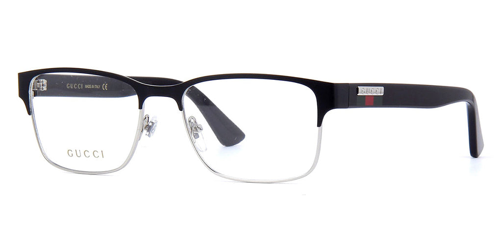 Gucci GG0750O #colour_matte black and silver with shiny black