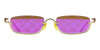 Gucci GG1278S #colour_shiny gold/brown with violet logo mirror