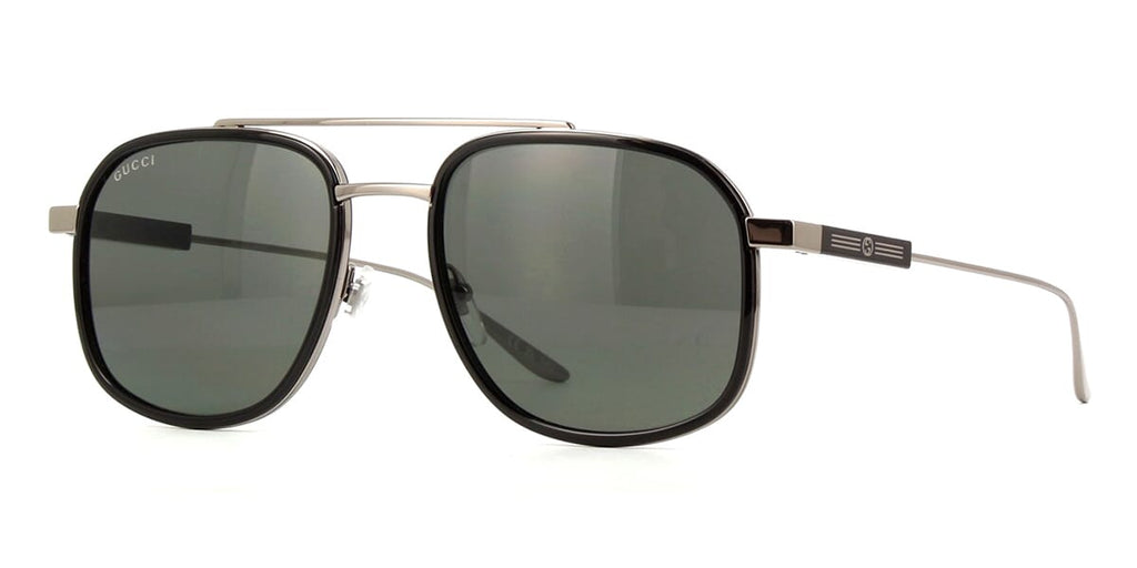 Gucci GG1310S #colour_shiny ruthenium with black/grey