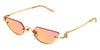 Gucci GG1603S #colour_shiny gold/yellow with pink logo mirror