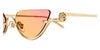 Gucci GG1603S #colour_shiny gold/yellow with pink logo mirror