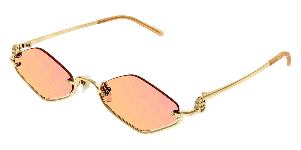 Gucci GG1604S#colour_shiny-gold-brown-with-pink-logo-on-mirror