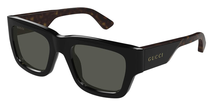 GUCCI サングラス スクエア サングラス（アジアン フィット） ・ブラック | GUCCI公式