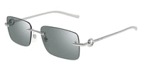 Gucci GG1703S #colour_silver/green with light silver mirror