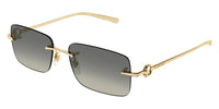 Gucci GG1703S #colour_shiny light gold/grey gradient with light mirror