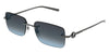 Gucci GG1703S #colour_shiny dark ruthenium/blue gradient with light mirror