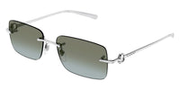 Gucci GG1703S #colour_shiny silver/brown to grey gradient