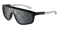 Gucci GG1736S #colour_black with grey/grey with logo light silver mirror
