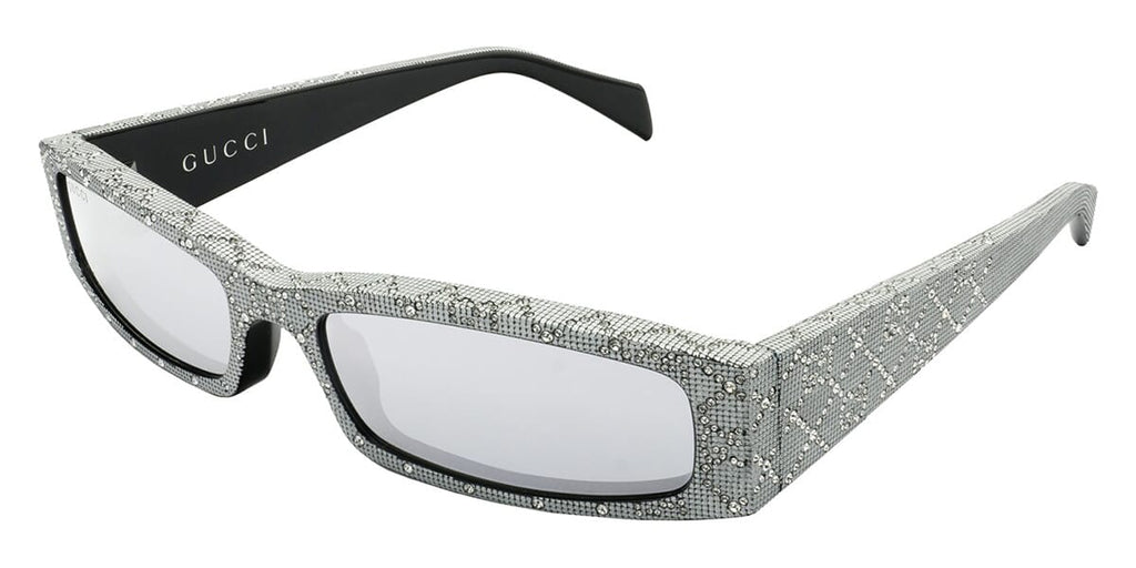 Gucci GG1780S #colour_grey with metal stud detail/grey with silver mirror