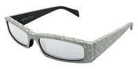 Gucci GG1780S #colour_grey with metal stud detail/grey with silver mirror