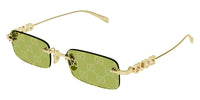 Gucci GG1808S #colour_shiny gold/green with gucci logo flash mirror