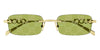 Gucci GG1808S #colour_shiny gold/green with gucci logo flash mirror