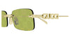Gucci GG1808S #colour_shiny gold/green with gucci logo flash mirror
