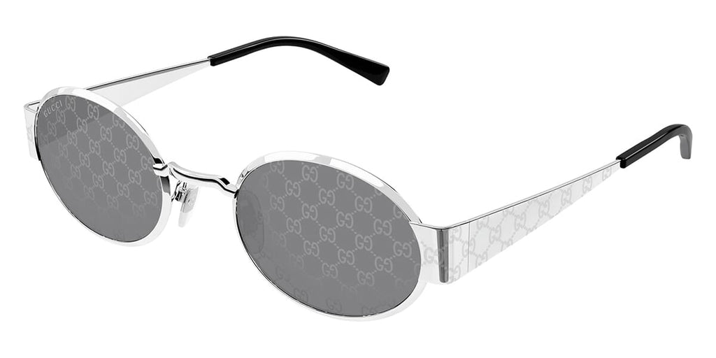 Gucci GG1854S #colour_silver with logo detail/grey with light logo silver mirror detail
