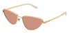 Gucci GG1879S #colour_gold/red with gucci logo pattern detail