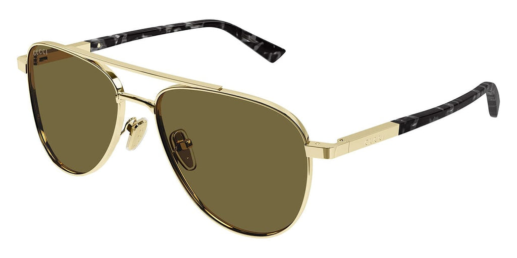 Gucci GG1962S #colour_shiny gold and havana/brown with light mirror