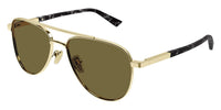 Gucci GG1962S #colour_shiny gold and havana/brown with light mirror