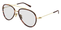 Gucci GG1981S#colour_shiny-dark-havana-and-gold-clear-lens-with-blue-florescence-in-daylight