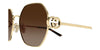 Gucci GG2046S #colour_gold/brown gradient